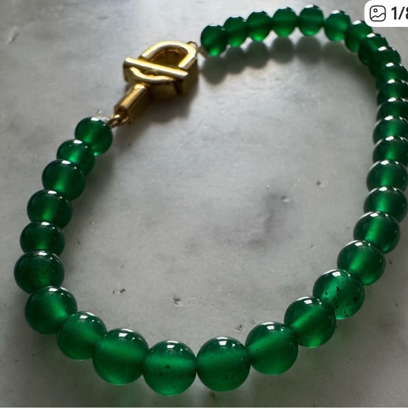 ‘Tous’ Green Agate Bracelet